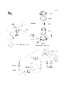 Air Cleaner-Belt Converter Diagram and Parts List for KAF620MDF 2013 Kawasaki Lawn Tractor Accessories