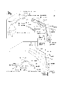 Front Fender Diagram and Parts List for KAF620H7F 2007 & Prior Kawasaki Lawn Tractor Accessories