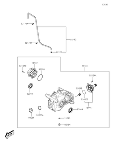 Part Location Diagram of 92049-0749 Kawasaki Seal-Oil