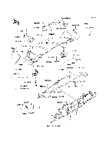 Front Fender Diagram and Parts List for KRT800BEF 2014 Kawasaki Lawn Tractor Accessories