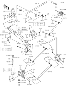 Part Location Diagram of 92033-0803 Kawasaki Ring-Snap