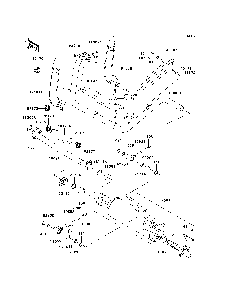 Muffler Diagram and Parts List for KRF750TAF 2010 Kawasaki Lawn Tractor Accessories