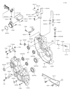 Gear Box Diagram and Parts List for KAF620WMFNN 2021 Kawasaki Lawn Tractor Accessories