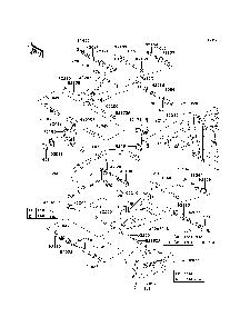 Rear Suspension Diagram and Parts List for KRF750RDF 2013 Kawasaki Lawn Tractor Accessories