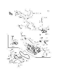 Throttle Diagram and Parts List for KRF800DFF 2015 Kawasaki Lawn Tractor Accessories