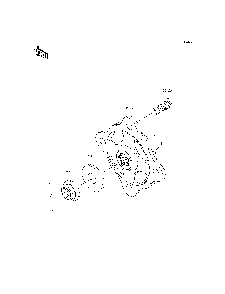 Front Hubs/Brakes Diagram and Parts List for KRF800CEF 2014 Kawasaki Lawn Tractor Accessories