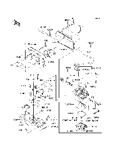 Carburetor Diagram and Parts List for KAF620H7F 2007 & Prior Kawasaki Lawn Tractor Accessories