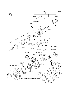 Starter Motor Diagram and Parts List for KRF750TAF 2010 Kawasaki Lawn Tractor Accessories