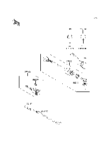 Ignition Switch Diagram and Parts List for KAF400A7F 2007 & Prior Kawasaki Lawn Tractor Accessories