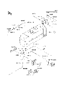 Fuel Evaporative System Diagram and Parts List for KAF620PDF 2013 Kawasaki Lawn Tractor Accessories