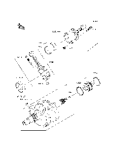 Crankshaft Diagram and Parts List for KRT800CFF 2015 Kawasaki Lawn Tractor Accessories