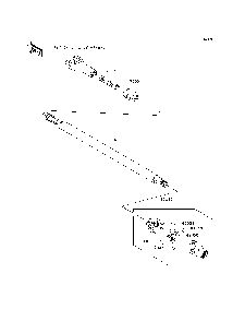 Drive Shaft-Propeller Diagram and Parts List for KRF750TAF 2010 Kawasaki Lawn Tractor Accessories