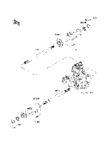 Rear Axle Diagram and Parts List for KAF400C7F 2007 & Prior Kawasaki Lawn Tractor Accessories