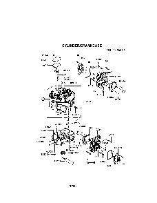 Cylinder/crankcase Diagram and Parts List for FR691V-AS06  Kawasaki Engine