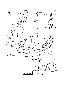 Seat Diagram and Parts List for KRT800BEF 2014 Kawasaki Lawn Tractor Accessories