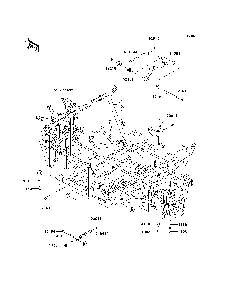Part Location Diagram of 31064-0626 Kawasaki Pipe-Comp, Rr Gearcase Mount
