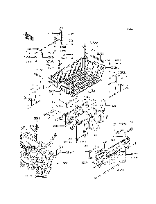 Carrier Diagram and Parts List for KRF800CEF 2014 Kawasaki Lawn Tractor Accessories