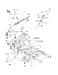 Frame Diagram and Parts List for KAF400A7F 2007 & Prior Kawasaki Lawn Tractor Accessories