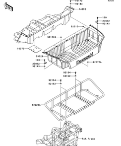 Part Location Diagram of 27012-0734 Kawasaki Hook