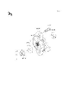 Rear Hubs/Brakes Diagram and Parts List for KRF750SCSA 2012 Kawasaki Lawn Tractor Accessories