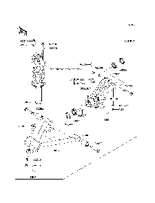 Front Suspension Diagram and Parts List for KAF620PDF 2013 Kawasaki Lawn Tractor Accessories