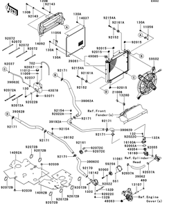 Part Location Diagram of 132BD0680 Kawasaki Bolt-Flanged-Small