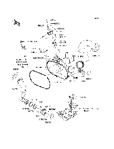 Converter Cover Diagram and Parts List for KRF750VBF 2011 Kawasaki Lawn Tractor Accessories