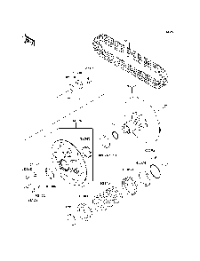 Part Location Diagram of 59302-0001 Kawasaki Sheave-Comp, Fixed