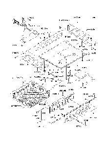 Carrier Diagram and Parts List for KAF400C7F 2007 & Prior Kawasaki Lawn Tractor Accessories