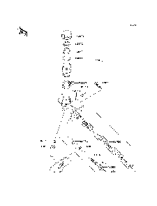 Master Cylinder Diagram and Parts List for KRF750SCSA 2012 Kawasaki Lawn Tractor Accessories