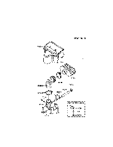 Air-filter/muffler Diagram and Parts List for FR651V-AS28  Kawasaki Engine