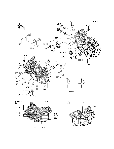 Crankcase Diagram and Parts List for KRT800DFF 2015 Kawasaki Lawn Tractor Accessories