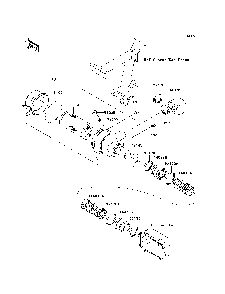 Air Cleaner Diagram and Parts List for KAF620K7F 2007 & Prior Kawasaki Lawn Tractor Accessories