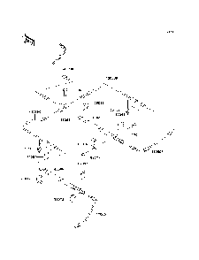 Brake Piping Diagram and Parts List for KAF950B7F 2007 & Prior Kawasaki Lawn Tractor Accessories