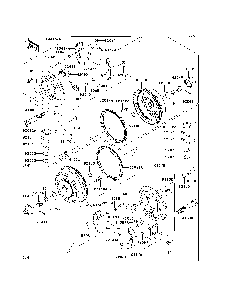 Front Hubs/Brakes Diagram and Parts List for KAF620G7F 2007 & Prior Kawasaki Lawn Tractor Accessories