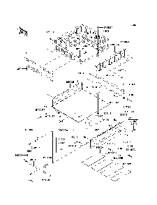 Carrier Diagram and Parts List for KAF620H7F 2007 & Prior Kawasaki Lawn Tractor Accessories