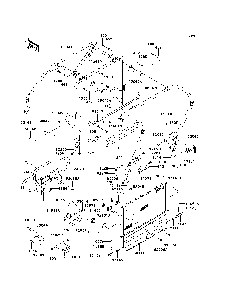Guards/Cab Frame Diagram and Parts List for KAF950E8F 2008 Kawasaki Lawn Tractor Accessories