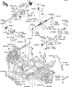 Part Location Diagram of 31064-0594 Kawasaki Pipe-Comp