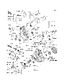 Gear Box Diagram and Parts List for KAF400A7F 2007 & Prior Kawasaki Lawn Tractor Accessories