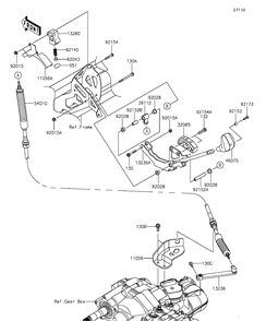 Control Diagram and Parts List for KAF820AFF 2015 Kawasaki Lawn Tractor Accessories