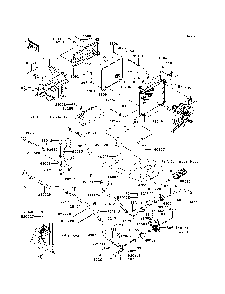 Radiator Diagram and Parts List for KRT800BEF 2014 Kawasaki Lawn Tractor Accessories