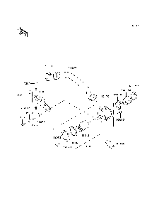 Air Cleaner-Belt Converter Diagram and Parts List for KAF620H7F 2007 & Prior Kawasaki Lawn Tractor Accessories