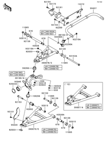 Part Location Diagram of 92161-0539 Kawasaki Damper
