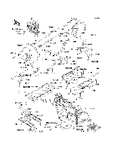 Guards/Cab Frame Diagram and Parts List for KRF750NCS 2012 Kawasaki Lawn Tractor Accessories
