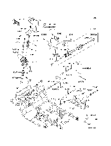 Frame Diagram and Parts List for KAF950D8F 2008 Kawasaki Lawn Tractor Accessories