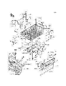 Carrier Diagram and Parts List for KRF800DFF 2015 Kawasaki Lawn Tractor Accessories