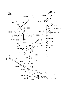 Shift Lever Diagram and Parts List for KAF400A7F 2007 & Prior Kawasaki Lawn Tractor Accessories