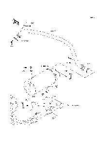 Muffler Diagram and Parts List for KAF400B7F 2007 & Prior Kawasaki Lawn Tractor Accessories