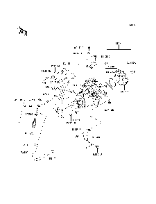 Fuel Injection Diagram and Parts List for KAF950D8F 2008 Kawasaki Lawn Tractor Accessories