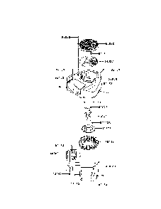 Cooling equipment Diagram and Parts List for FR691V-AS29  Kawasaki Engine